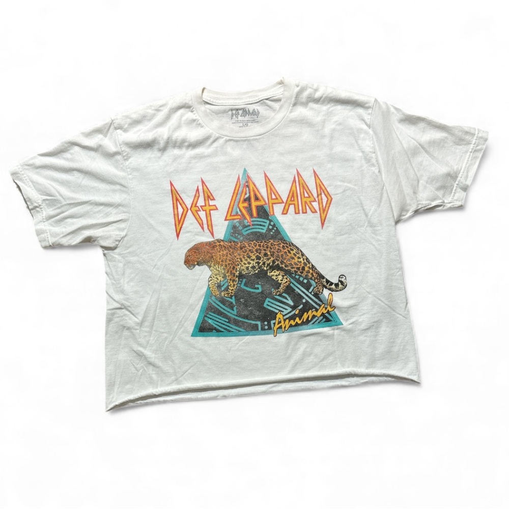 Def Leppard Graphic White Tee